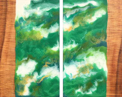 Lush Forest Diptych